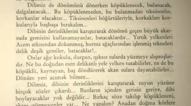 Nâzım Hikmet: Dil yürüyor... Yürüyenin önüne durulmaz...