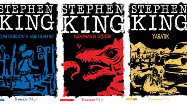 Stephen King'in kült eserleri yeni tasarımlarıyla İnkılap Kitabevi'nde...