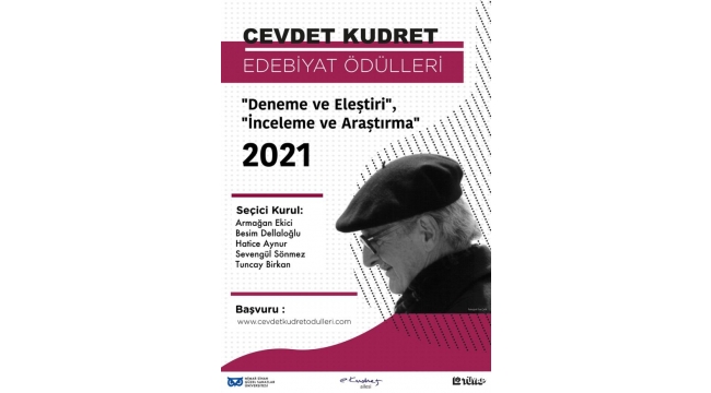  2021 Cevdet Kudret Edebiyat Ödülleri'ne başvurular başladı