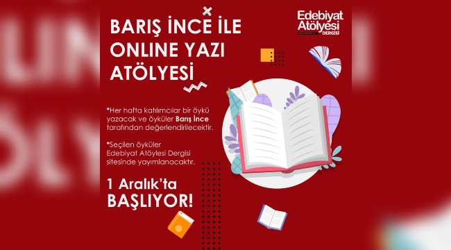 Barış İnce'den online yaratıcı yazı atölyesi