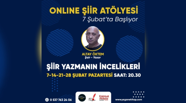 Altay Öktem ile Online Şiir Atölyesi