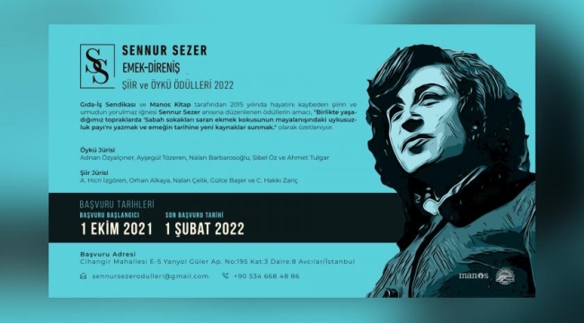 Sennur Sezer Emek-Direniş Şiir ve Öykü Ödülleri için son günler