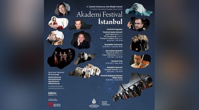 2. İstanbul Uluslararası Oda Müziği Festivali, 6 Eylül'de kapılarını açıyor